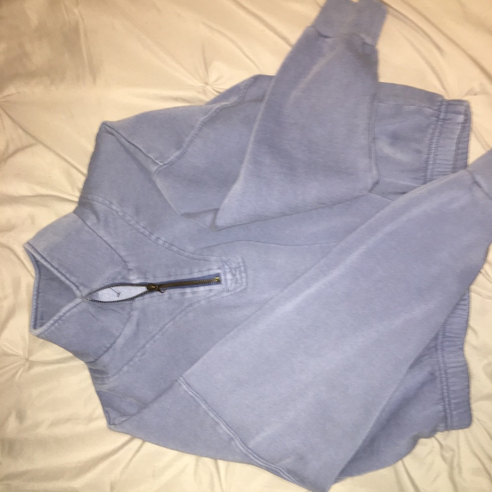 Quarter zip crewneck